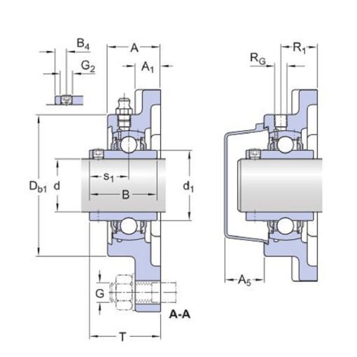 Cuscinetto Flangiato UCF 209