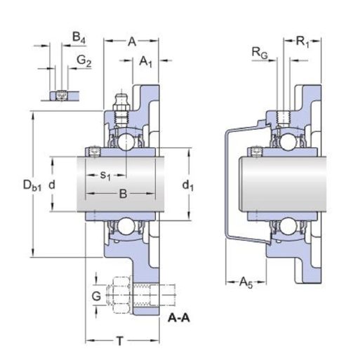 Cuscinetto Flangiato UCF 209