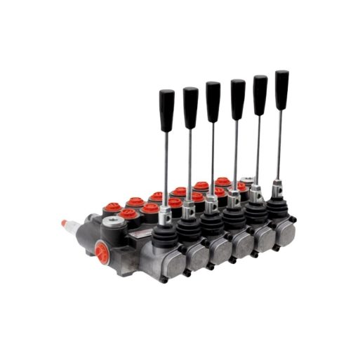 Distributore 6 leve Doppio effetto 4/3 vie 80 l/min Granit