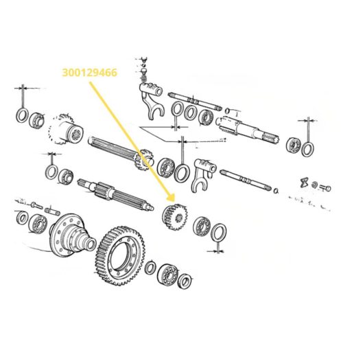 Ingranaggio condotto Laverda 3300al 300129466