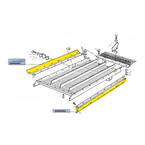 Tela cassone alimentatore Laverda 320450850