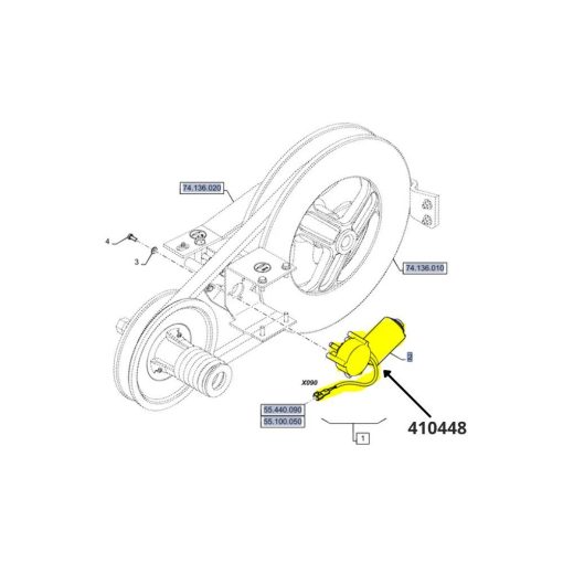 Motore elettrico CNH 410448