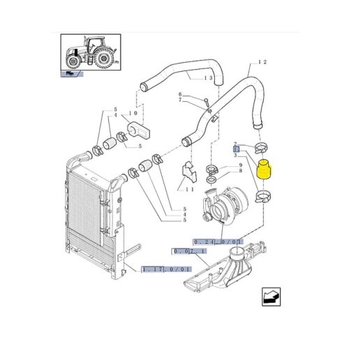 Manicotto flessibile CNH 82038251