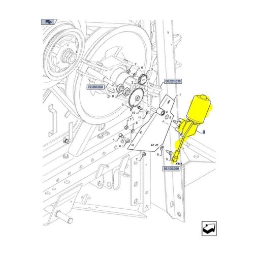 Motore elettrico variatore battitore CNH 9507880