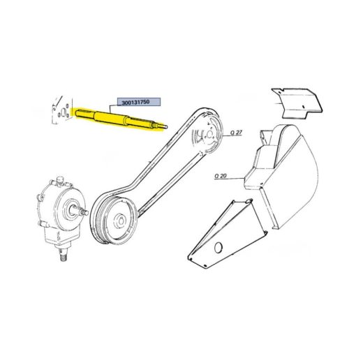 Albero barra E,L, MXE Laverda 300131750