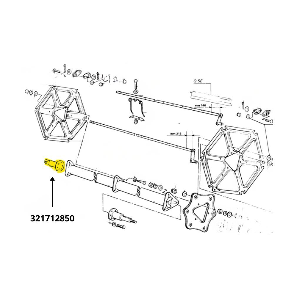 Albero destro aspo Laverda 321712850