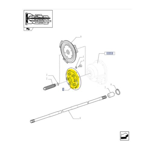 Disco ammortizzatore frizione originale New Holland 87527552