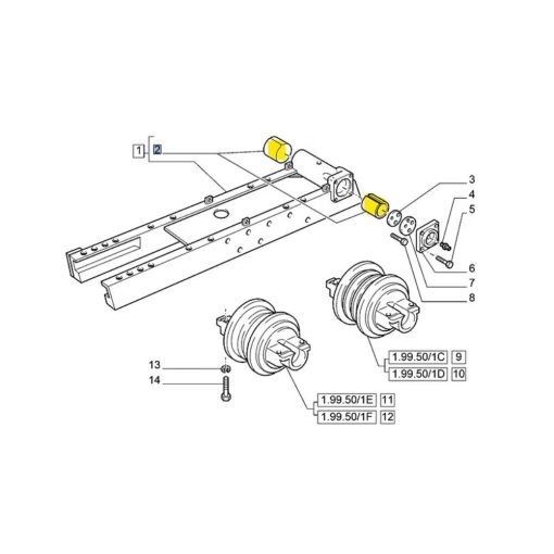 Boccola bimetallica serie TK New Holland 5106717