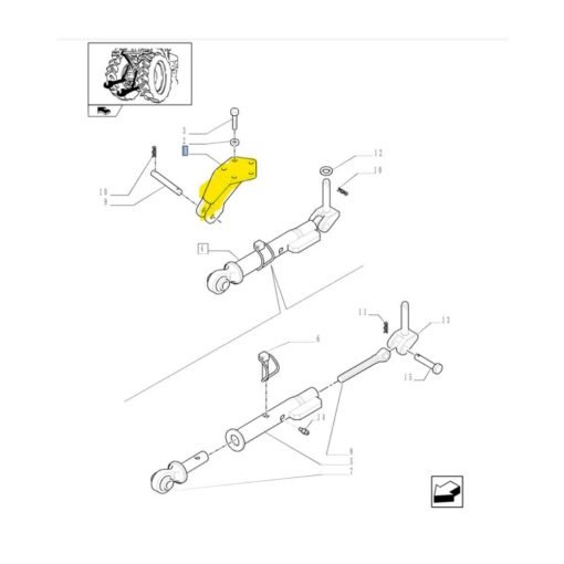 Supporto stabilizzatore Braccio Sollevatore New Holland 5194687