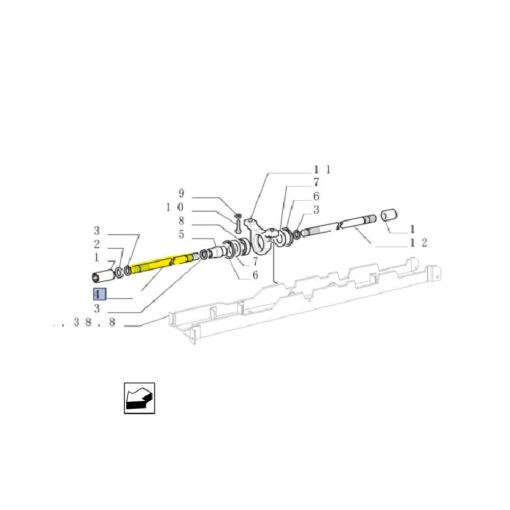 Albero di trasmissione anteriore New Holland 5108332