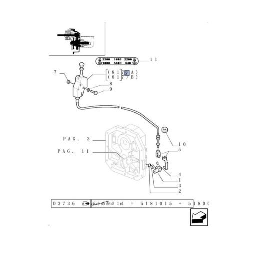 Cavo di controllo PTO 84277709