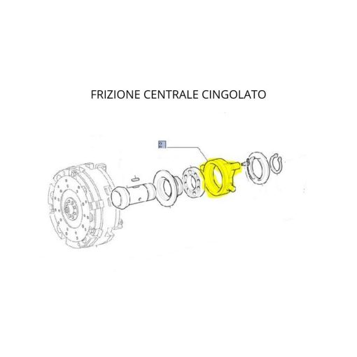 Collare disinnesto frizione centrale Fiat 5145115