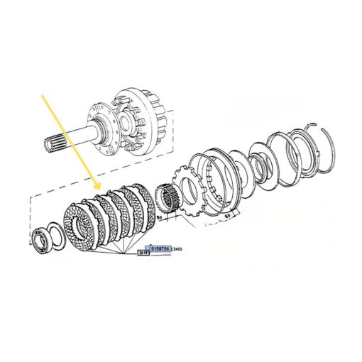 Corredo dischi CNH 5159756