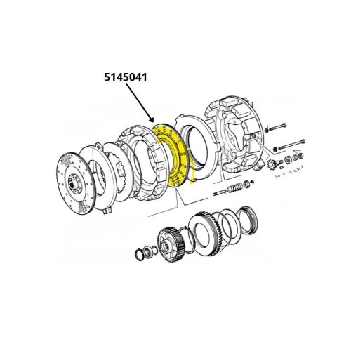 Disco frizione centrale per TK New Holland 5145041