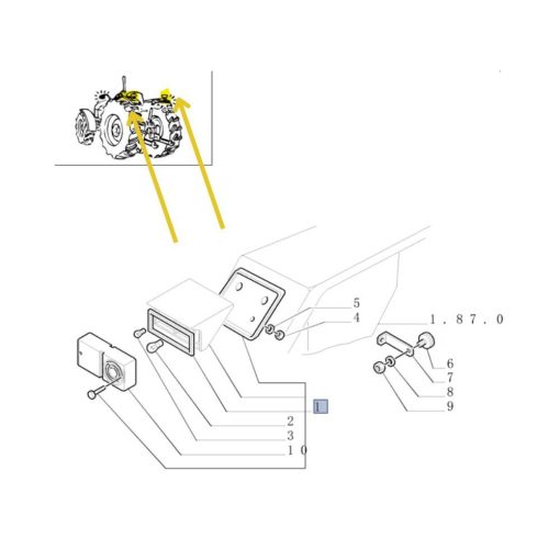 Faro Posteriore New Holland 5172682