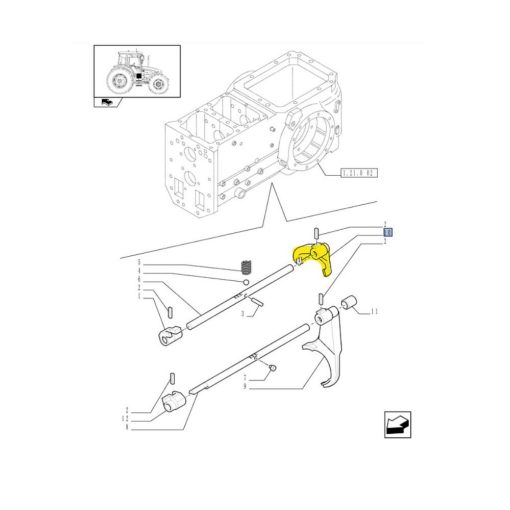 Forcella innesto CNH 5092219