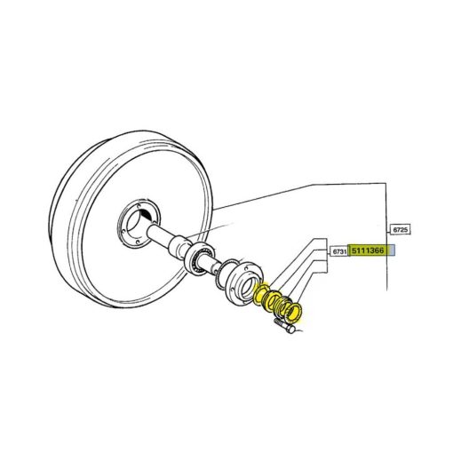 Anello di tenuta tendicingolo TK NEw Holland 5111366