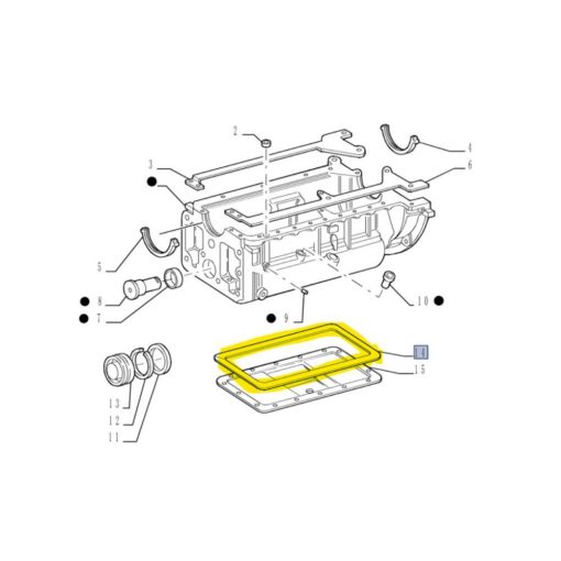 Guarnizione coppa olio New Holland 99439562