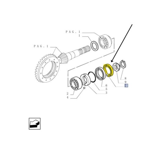 Disco paraolio per Fiat New Holland Ford 5109309