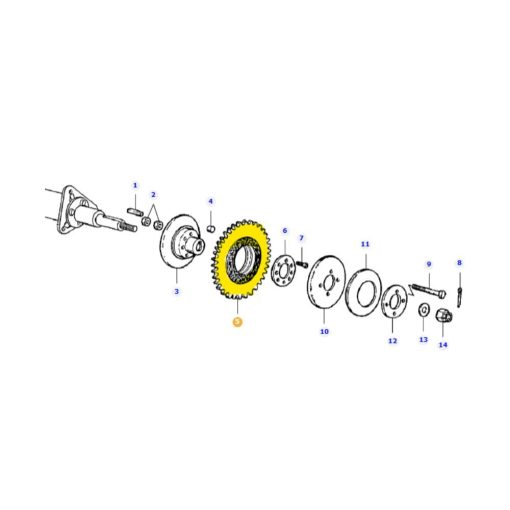 Ingranaggio per testate E,L,MXE 300132745