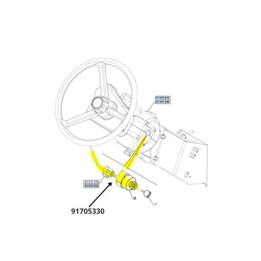 Interruttore di accensione ON OFF CNH 91705330