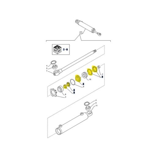 Kit guarnizioni sterzo 84121150
