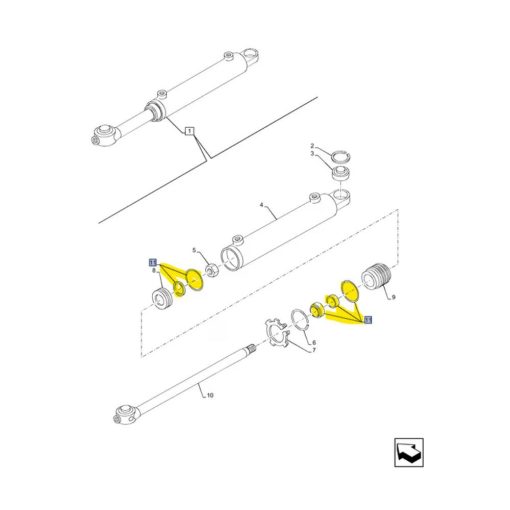Kit guarnizioni idroguida New Holland 5199826