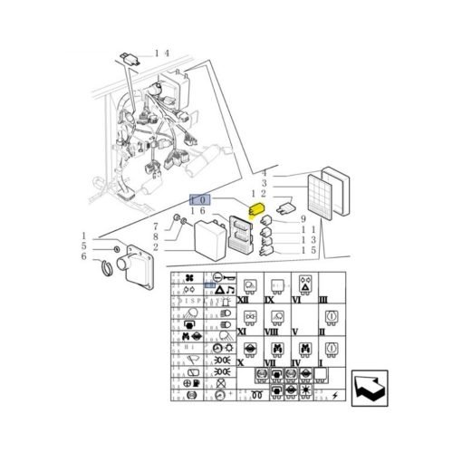 Unità lampeggiatore CNH 83982898