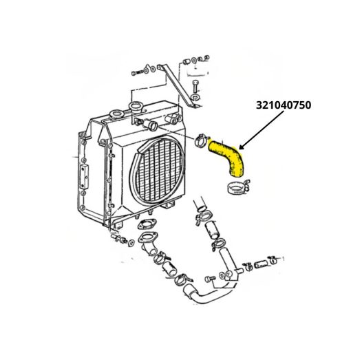 Manicotto radiatore flessibile Laverda 321040750