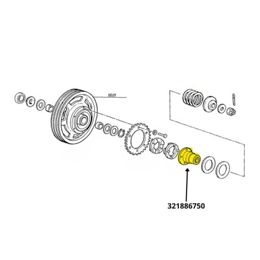 Mozzo elevatore anteriore Laverda 321886750
