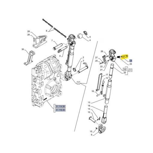 Perno sollevatore CNH 82032557