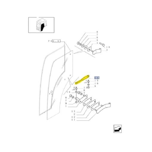 Pistoncino a gas New Holland 44910474