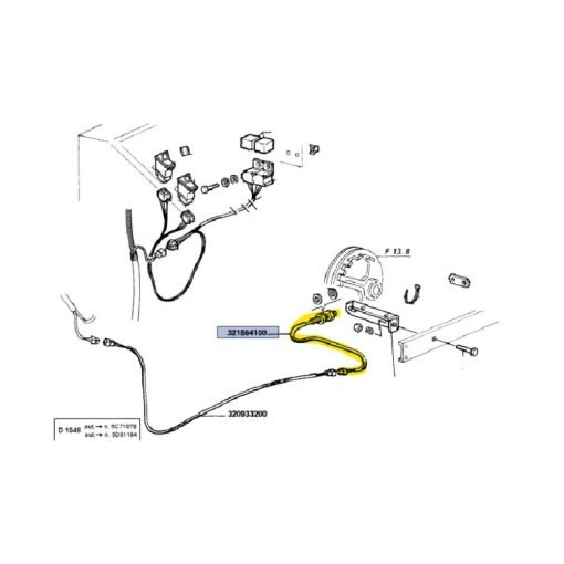Sensore mietitrebbia Laverda testate E-L-MXE 321564100