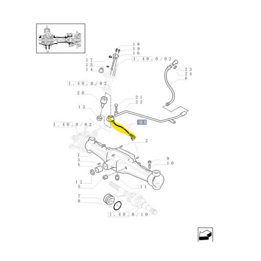 Sensore di sterzo originale New Holland 82019691