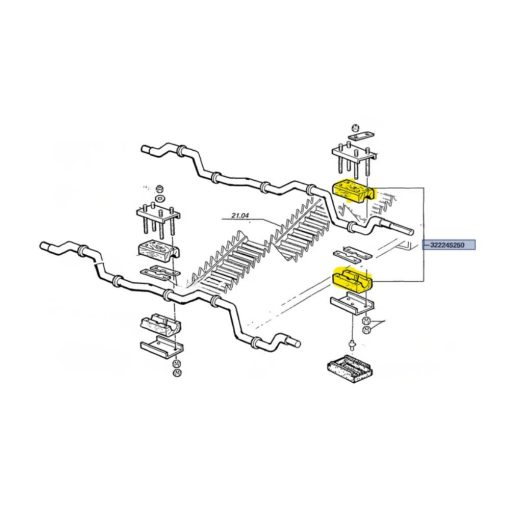 Supporto scuotipaglia Laverda 322245250