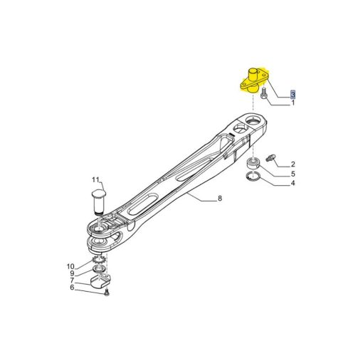 Supporto assale anteriore New Holland 5177941