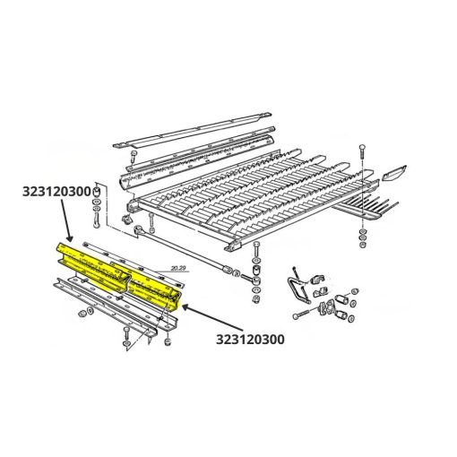Tela scuotipaglia Laverda 323120300