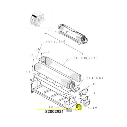 Termostato CNH LANDINI 82002931 - 3541120M1