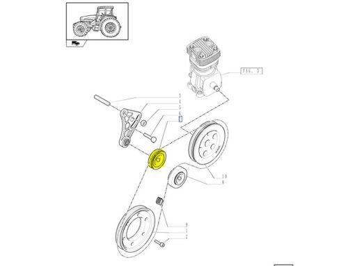 Tenditore freno CNH 87803016