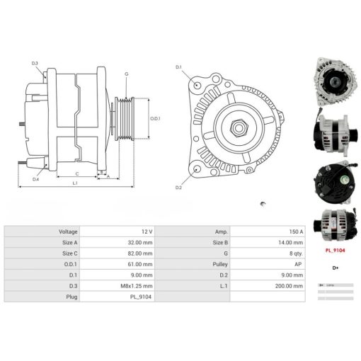 Alternatore New Holland 48025543