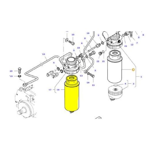 FILTRO CARBURANTE V836867591 LAV