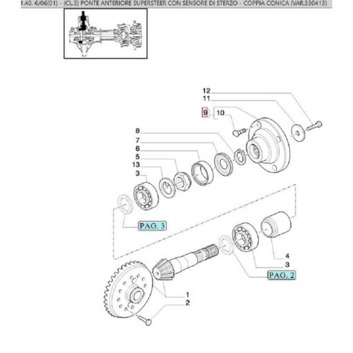 Flangia 87350786 Originale CNH - immagine 3