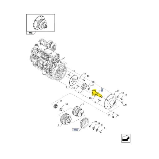 Albero presa di forza New Holland 87698628