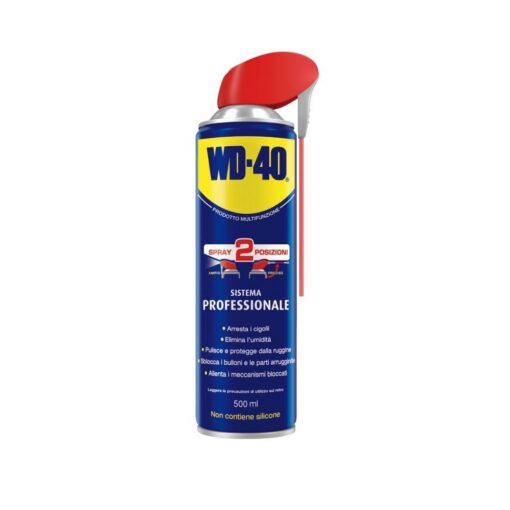 WD40 Lubrificante Spray Multifunzione con Doppia Posizione da 500ML