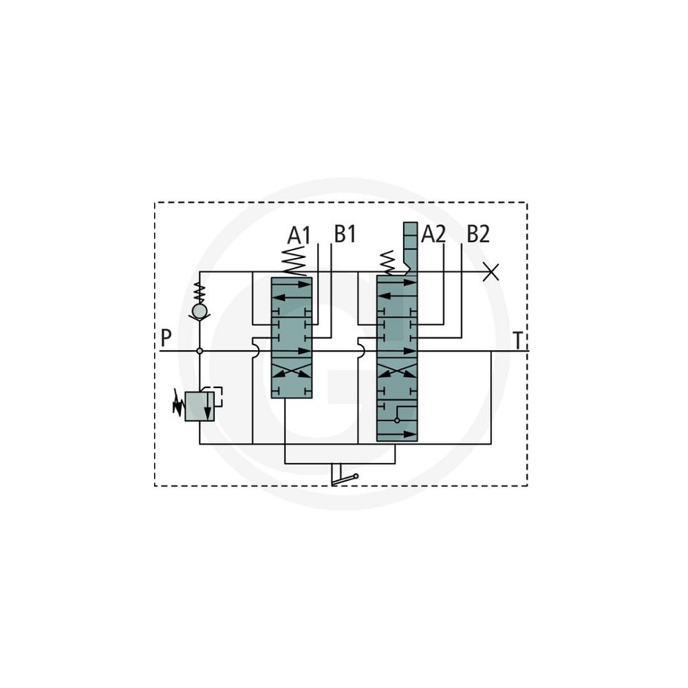 Kit Distributore Idraulico 80 lt/m 2 Vie 1x Flottante Pala Trattore - immagine 2
