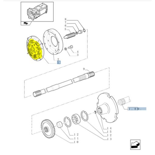 Disco Smorzatore originale CNH 87542609