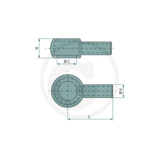 Occhio Lungo per Valvola di Blocco 3/8" da 300mm