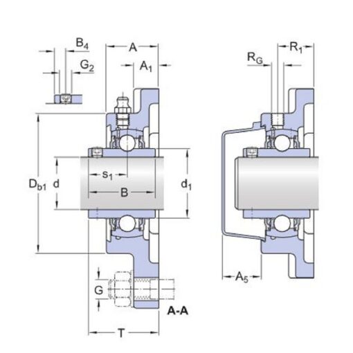Cuscinetto Flangiato UCF 209