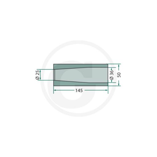 Alternative view of Bussola conica per supporto Punte Rotoballe 36x145 MM