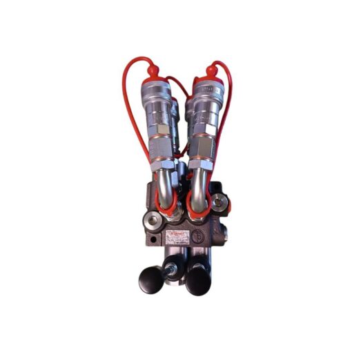 Distributore completo assemblato 3/8" 2 Leve Doppio Effetto con Innesti rapidi - immagine 5